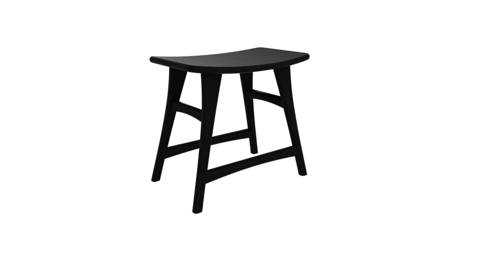 Oak black Osso stool 50 x 33cm Ethnicraft main product photo