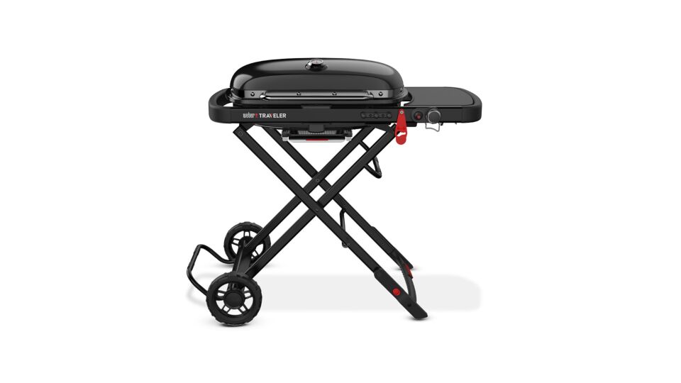 Traveler Stealth Black Gasbarbecue Draagbaar Weber main product photo