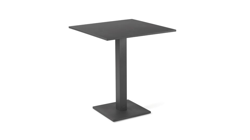 Modern folding table Prada in aluminum color charcoal matte main product photo