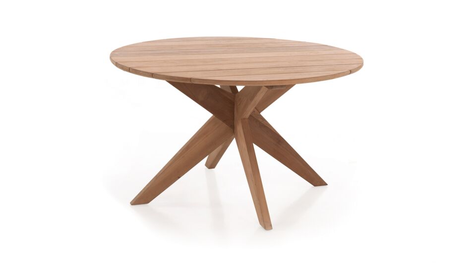 Teak Gartentisch Java Durchmesser 165cm - Teak Beine - Design Gartentisch main product photo