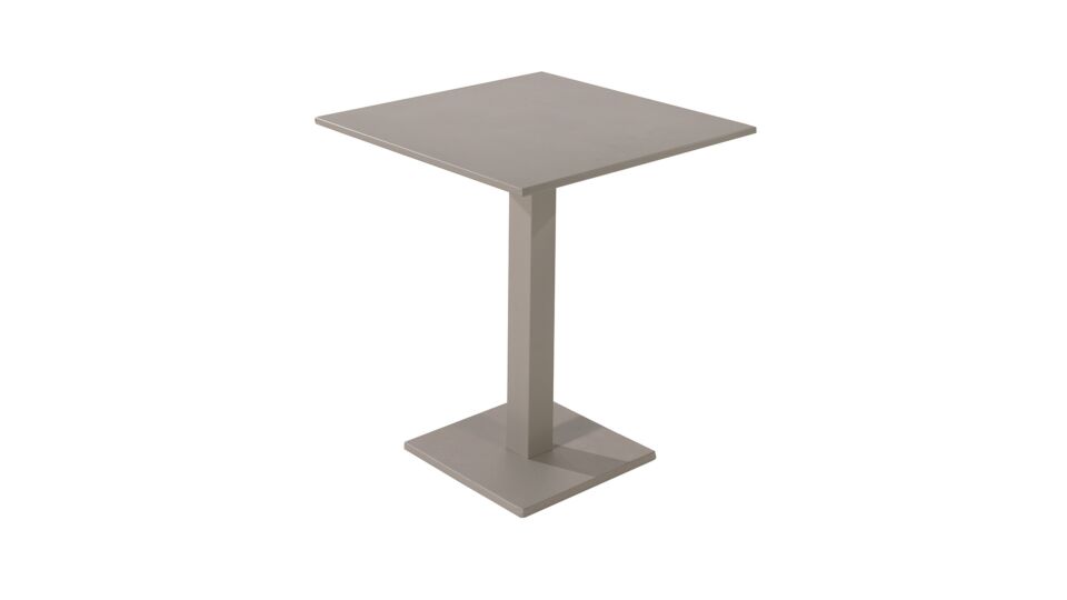 Modern folding table Prada in aluminum color linen mat main product photo