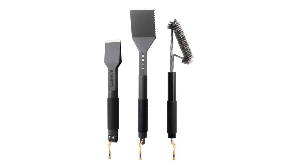 Boretti Barbecue Set 3-delig Tang - Spatel - Borstel main product photo