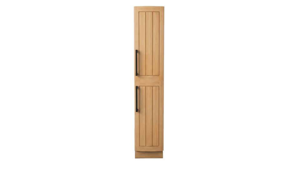 Armoire colonne en teck New Monaco, ouverture à droite main product photo
