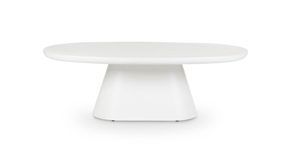Jade Couchtisch, Mikrozement, Schneeweiß, 120 cm x 70 cm main product photo