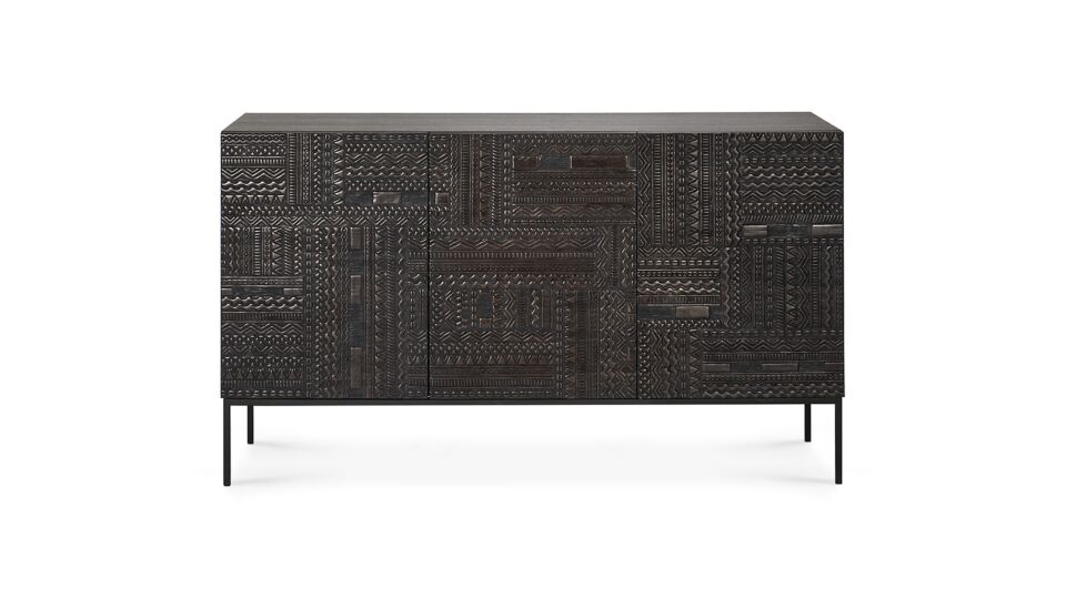 Teak black Tabwa sideboard 150 x 45cm Ethnicraft main product photo