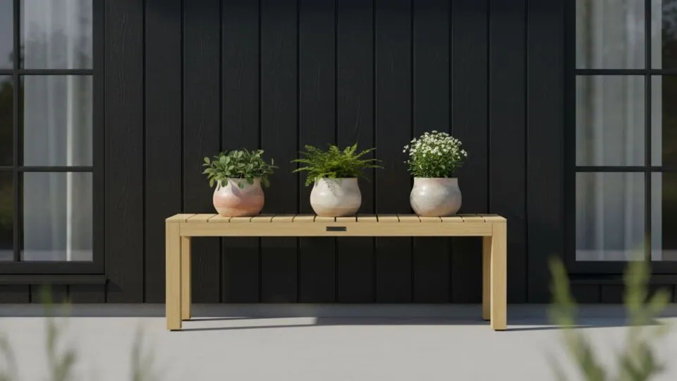 Diamond Collection Teak Bank zonder rug limited edition 138cm