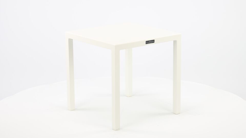 Alu Side Table Palma White Mat 45 x 45 x H45cm main product photo