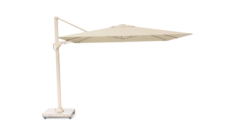 Floating parasol Nexus T² Premium 300cm x 300cm Mast Sandstone - Fabric Champagne main product photo