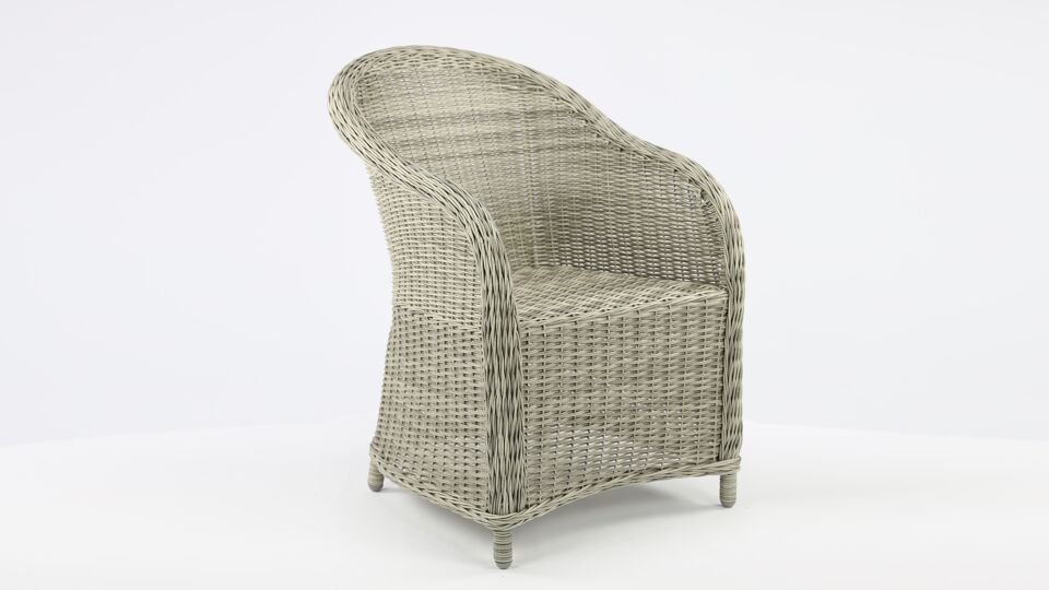 Wicker armchair California Color Light Kobo Grey Wicker PE - Alu Frame Luxury Lounge main product photo