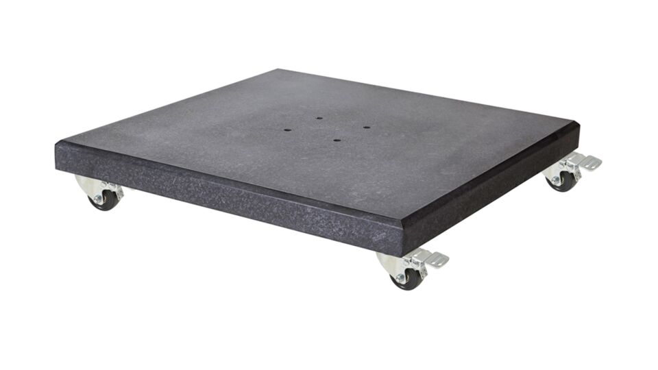 Parasol base Modena on wheels 90KG Granite Black Polished main product photo