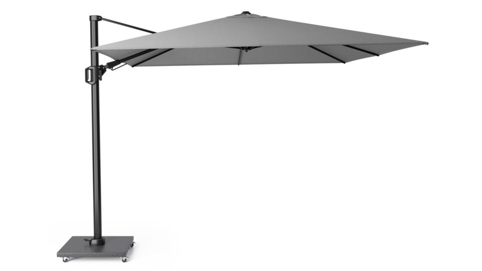 Floating parasol Challenger T2 Premium 300 x 300cm Mast Anthracite - Cloth Manhattan main product photo