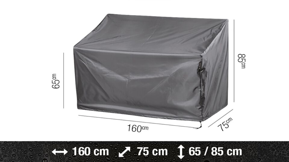 AeroCover Gartenbank Schutzhülle 160x75xH65/85cm 2
