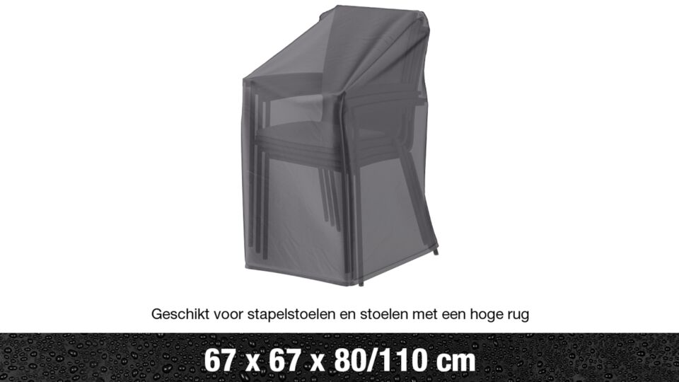 AeroCover Stacking chair cover – Gas spring chair cover 67x67x80x110cm main product photo