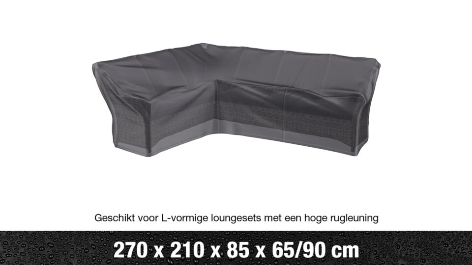 AeroCover Lounge Set Housse d'angle avec dossier haut en forme de L à droite 210 x 270 x 90 cm main product photo