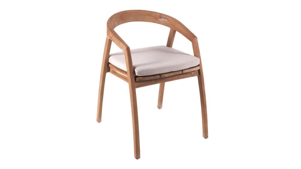 Teak Stoel Jakarta Designstoel Licht Geborsteld main product photo