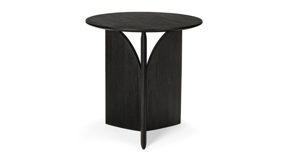 Teak black Fin side table 50 x 50cm Ethnicraft main product photo
