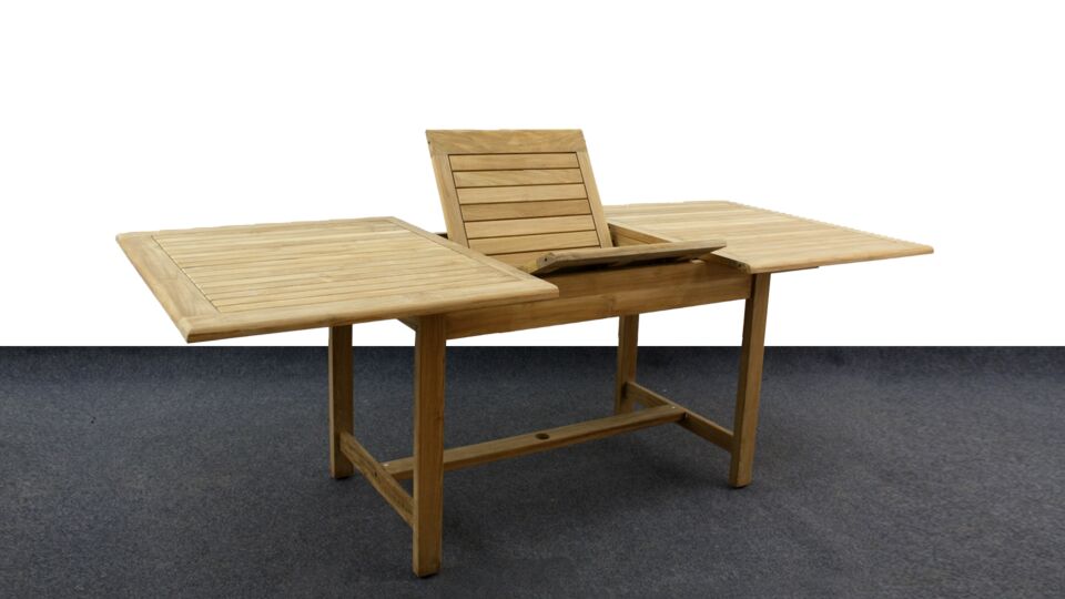 Table de jardin extensible lattes rectangulaires 5 cm 160 x 210 x 105 - Collection Diamond main product photo