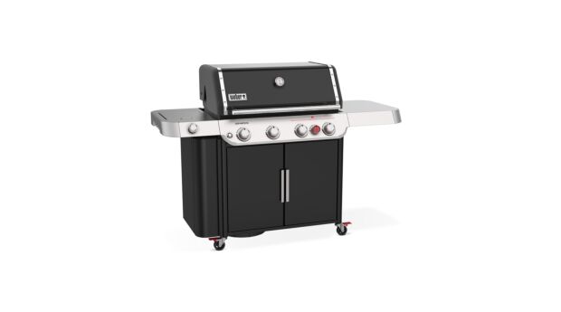 Genesis E-435 Schwarz mit GBS-Grillrost + Sear Station und Seitenbrenner 2