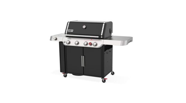 Genesis E-435 Schwarz mit GBS-Grillrost + Sear Station und Seitenbrenner 1