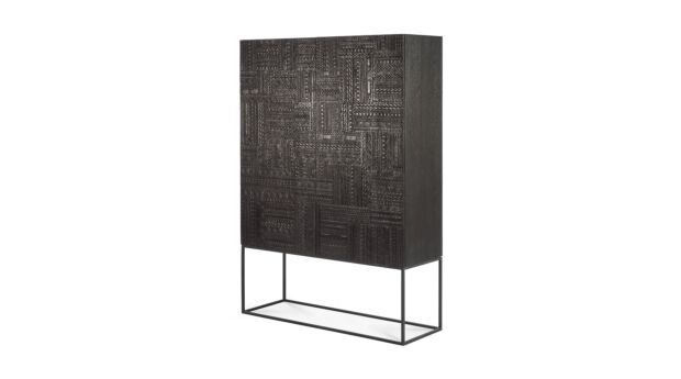 Teck noir Armoire Tabwa 126 x 45cm Ethnicraft 1