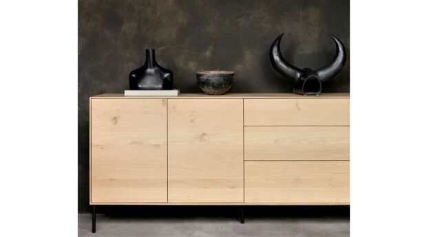Chêne Buffet Whitebird 180 x 45cm Ethnicraft 4