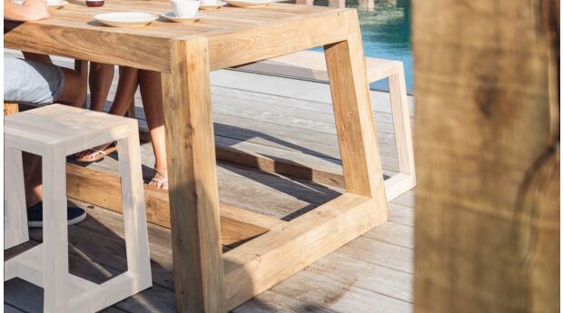 Teak-Gartentisch Helsinki 300 cm x 100 cm x H78 cm – Recup-Teak 3
