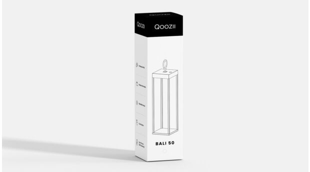 Qoozii Bali 50 weiße Laterne – kabellos 2