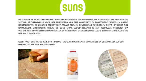 Suns Shine Wood Cleaner 1L 1