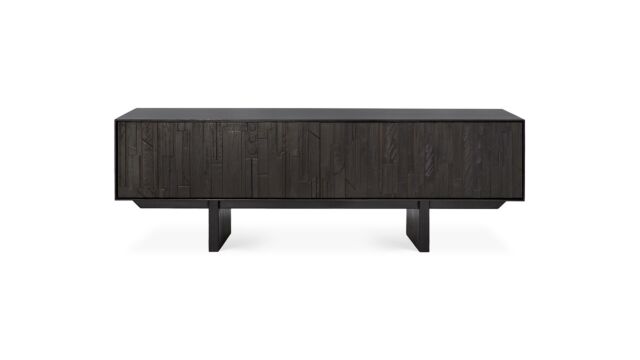 Teck noir Meuble TV Mosaic 162 x 45cm Ethnicraft