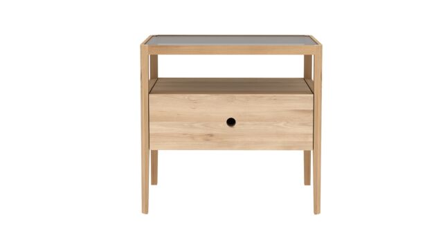 Oak Spindle bedside table 55 x 35cm Ethnicraft