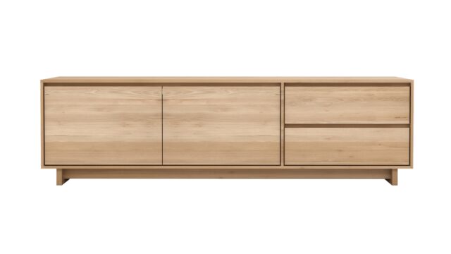Chêne Meuble TV Wave 210 x 46cm Ethnicraft