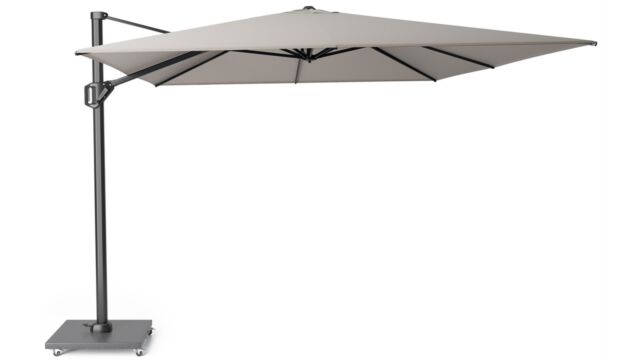 Floating parasol Challenger T1 Premium 400 x 300cm Mast Anthracite - Cloth Manhattan