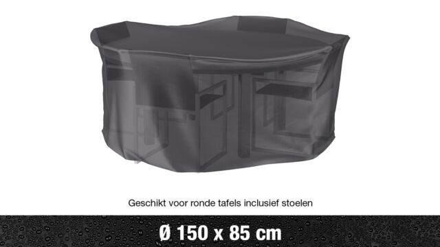 AeroCover Housse pour Ensemble Salon de Jardin Rond diamètre 150xH85cm