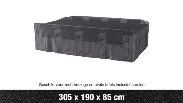 AeroCover Housse pour Meubles de Jardin Ensemble de Jardin 305x190xH85cm