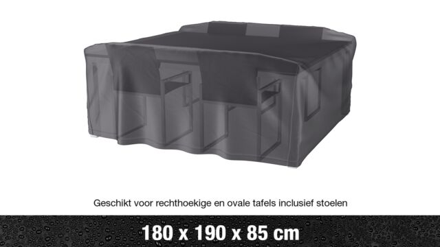 AeroCover Housse pour Meubles de Jardin Ensemble de Jardin 180x190xH85cm