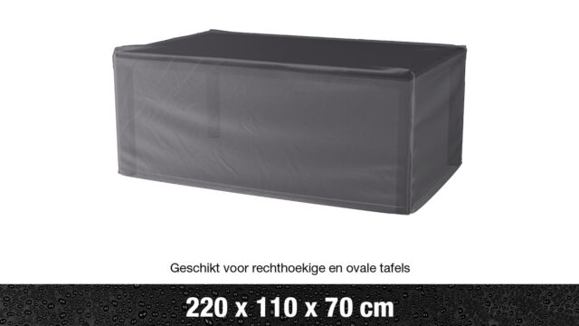 Housse de table de jardin AeroCover 220x110xH70cm