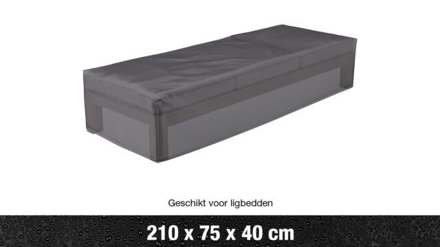 AeroCover Gartengarnitur Abdeckung Liege Anthrazit 210cm x 75cm x H40cm
