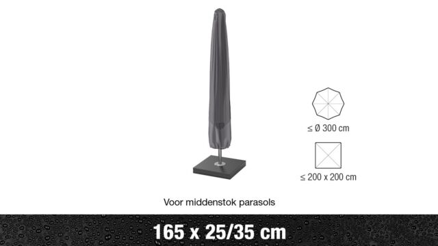 AeroCover Sonnenschirmabdeckung Mittelmastschirm  165x25/35cm