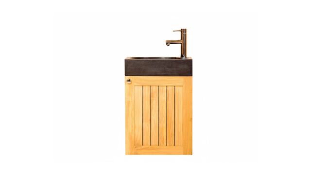 Handwasser Java Retro Grey Square + Waskom Blauwsteen