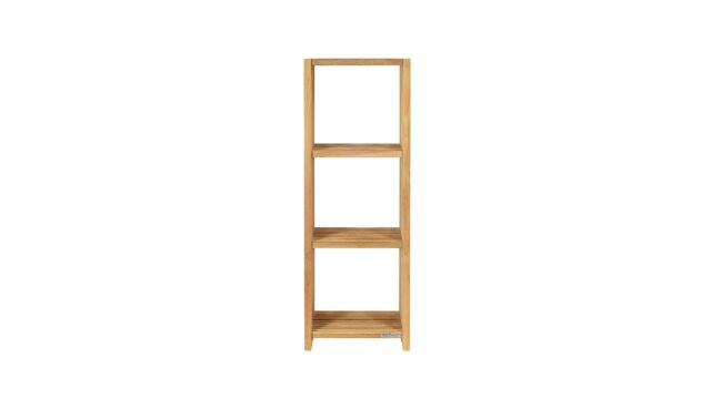 Teak Badezimmerregal Streifen 45cm x 35cm x 127cm