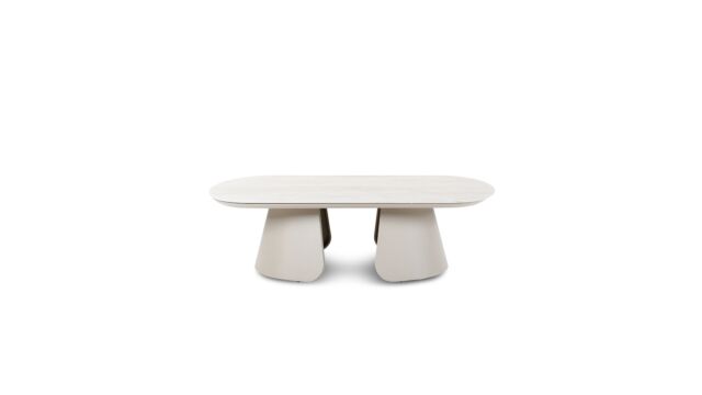 Mikos Salontafel 130cm x 70cm Alu Frame Topo - Keramiek Top