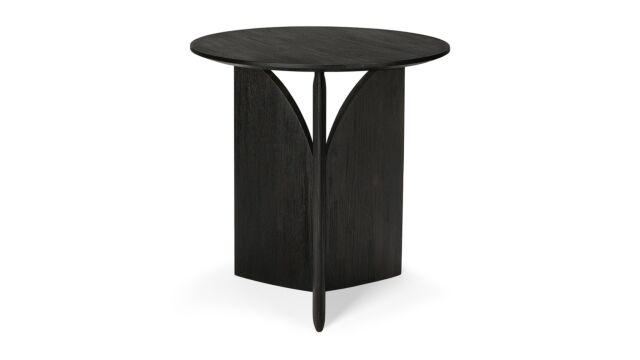 Teak black Fin side table 50 x 50cm Ethnicraft