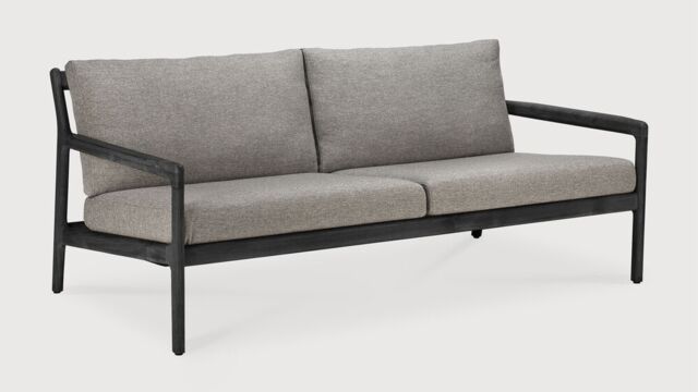 Teck noir & Mocha Canapé de jardin Jack 180 x 90cm Ethnicraft