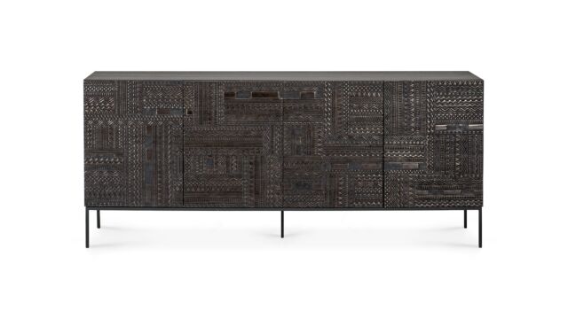 Teck noir Buffet Tabwa 200 x 45cm Ethnicraft