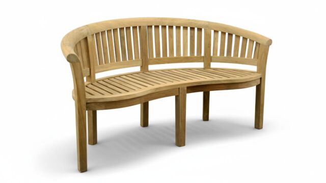 Garden bench Banana bench arm 8 cm 160 x 87 x 75 cm – Diamond Collection