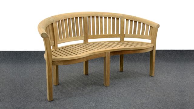Garden bench Banana bench arm 8 cm 160 x 87 x 75 cm – Diamond Collection