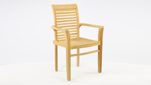 Gartenstuhl Ergonomisch bis stapelbar 66 x 94 x 61 cm – Diamond Collection