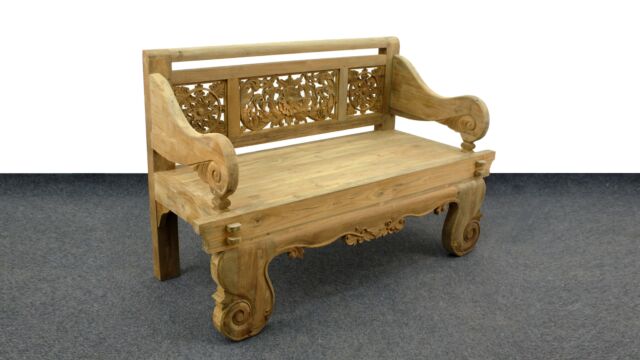 Garden Bench Rustic 2-Seater Heavy Duty 155 x 68 x H97cm - Diamond Collection