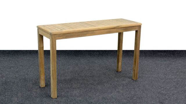 Table de jardin console murale 140 x 40 cm plateau simple - Collection Diamond