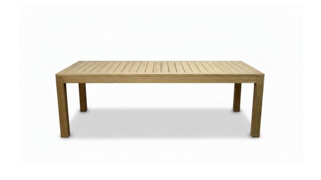 Garden Table Fixed Rectangle Wide Slats 240 x 100cm - Limited Edition Diamond Collection